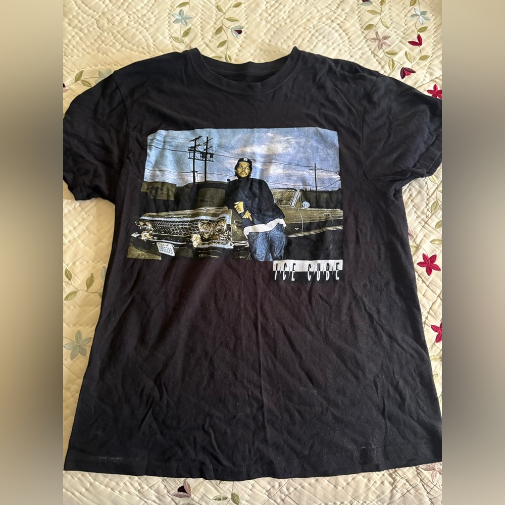 Black Graphic ice cube T-Shirt
